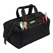 Additional picture of Tote/Tool Bag - 15" w/ Zipper & 14 Pockets, Black