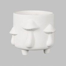 Additional picture of MCB1592 - Mushroom Footed Container     5.75"L x 5.75"W x 5"H