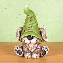Additional picture of MCB1628 - Puppy Gnome     4"L x 4.5"W x 7.75"H