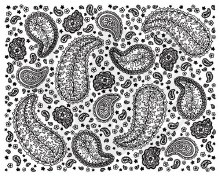 DSS0203 - Paisley (Full Design) Designer Silkscreen