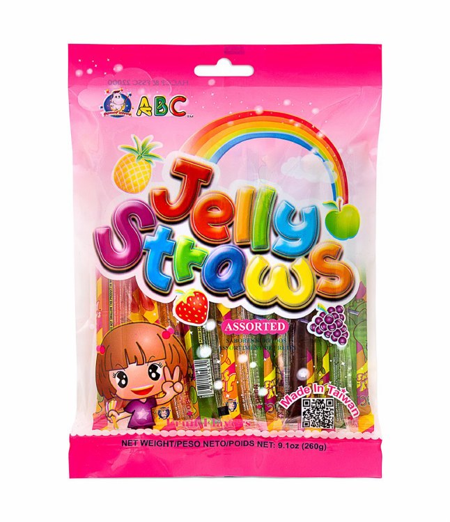 ABC JELLY STRAWS 260g