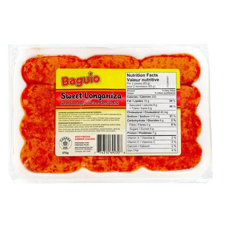 BAGUIO SWEET LONGANISA 375g