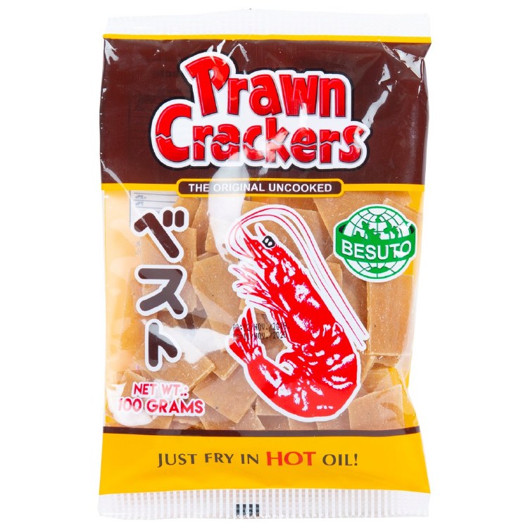 BESUTO PRAWNCRACKERSSPICY 100g