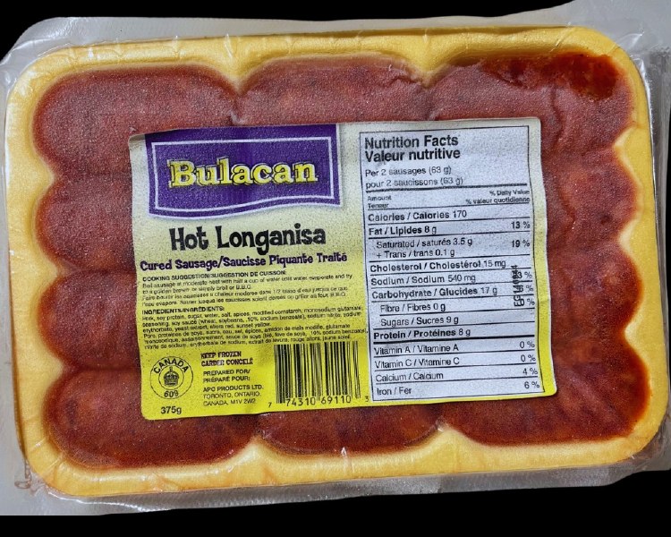 BULACAN HOT LONGANISA 375g