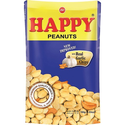 HAPPY PEANUTS GARLIC 100g