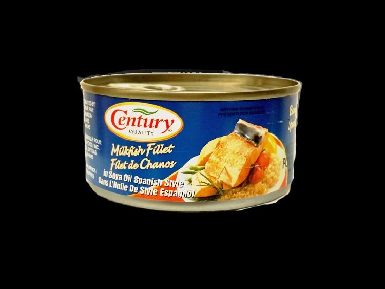 CENTURY MILKFISH FILLET 180G SOYA OIL SPANISH STYLE