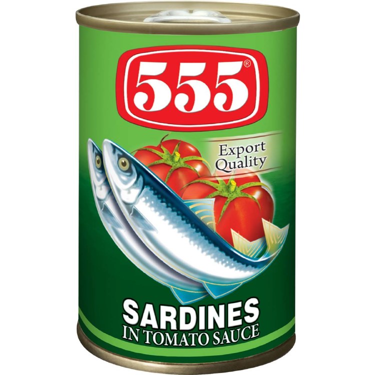 555 SARDINES IN TOMATO SAUCE 155g