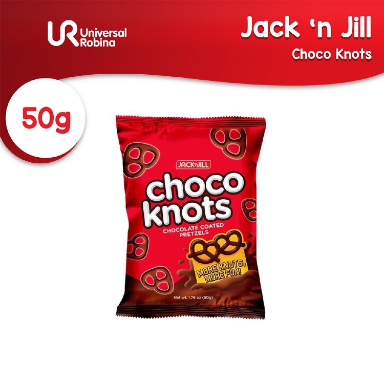 J&J CHOCO KNOTS 50g