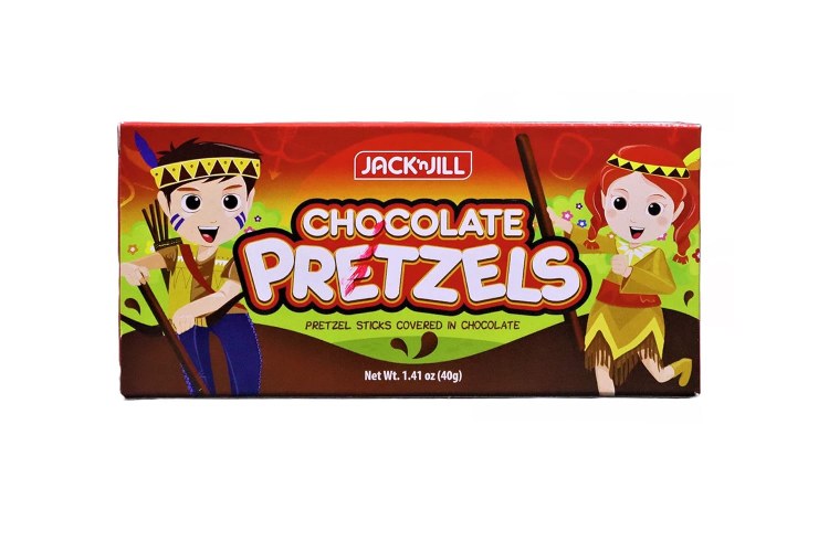 J&J CHOCO PRETZEL 40g