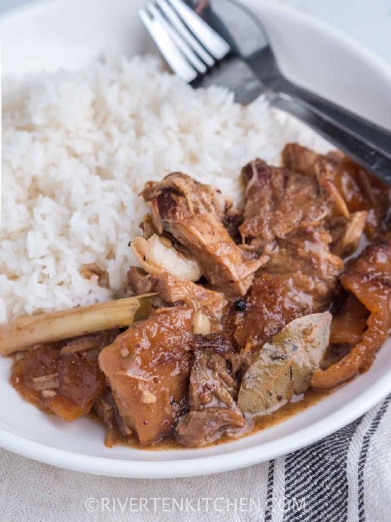LECHON PAKSIW WITH RICE