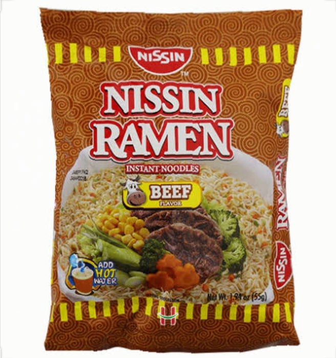 NISSIN RAMEN BEEF 6pcs.