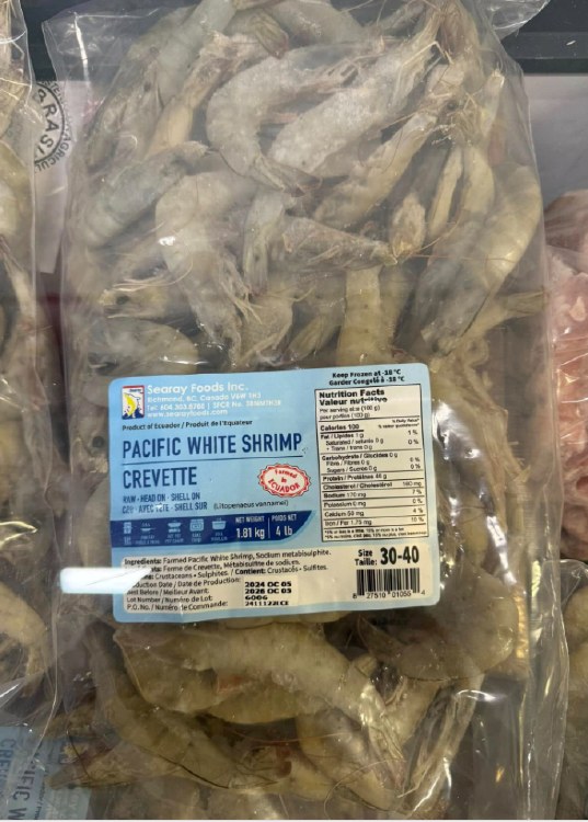 PACIFIC WHITE SHRIMP 30-40