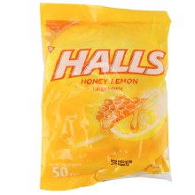 HALLS HONEY LEMON 50PCS.