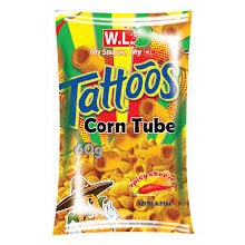 Additional picture of Tattoos Corn Tube 60G pizza