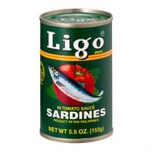 LIGO SARDINES TOMATO SAUCE 155G