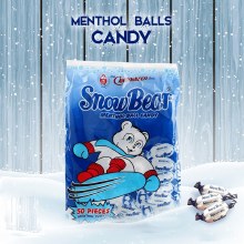 SNOW BEAR MENTHOL BALL CANDY 50PCS