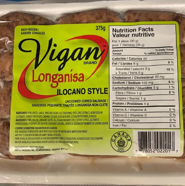 VIGAN HOT LONGGANISA 375g