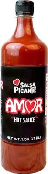 AMOR Salsa Picante, Hot Sauce, 1.06 qt (1L)