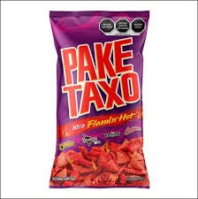 Pake Taxo Xtra Flamin Hot Mexican Chips, 215 g.
