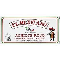 El Mexicano Achote Rojo en Pasta, 14 Oz.