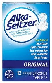 Alka-Seltzer Original Efferverscent, 12 tablets