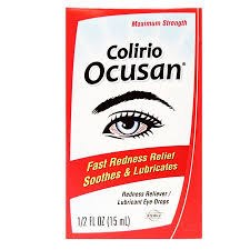 Colirio Ocusan, Maximum Strenght Eye Drops, 0.5 Fl Oz.