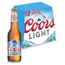 Coors Light Cerveza, 12 pk 12 oz Bottle