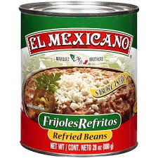 El Mexicano Frijoles Refritos | Refried Beans, 28 oz.
