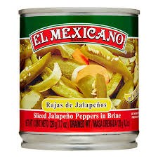 El Mexicano Jalapenos Rajas | Sliced Jalapenos, 7 oz