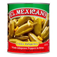 El Mexicano Jalapenos Enteros | Whole Jalapenos, 6 lb.