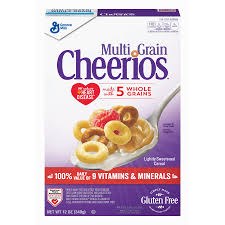 General Mills Multi Grains Cheerios Cereal, 12 oz