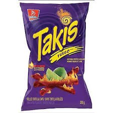 Takis Fuego 9.9 oz Bag, Hot Chili Pepper &amp; Lime Rolled Tortilla Chips