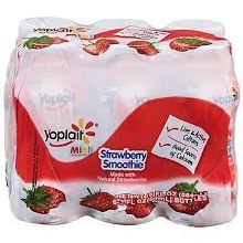 Yoplait Strawberry Smoothie Mini, 6 Pk. 3 Fl. Oz.