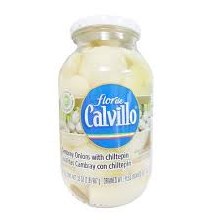 Flor de Calvillo, Cebollitas Cambray con Chiltepin, 32 Oz.