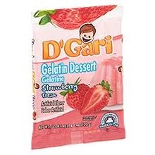 Dgari Milk Gelatin Strawberry, 4.2 oz