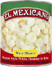 El Mexicano White Hominy, 32 oz.