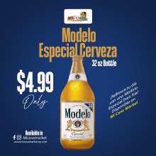 Modelo Especial Cerveza, 32 oz Bottle