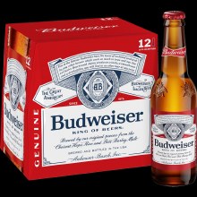 Budweiser 12 Pk 12 Oz Botella