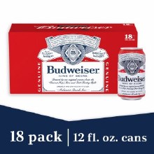 Budweiser 18 Pack 12 oz cans