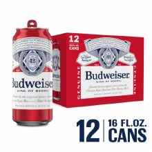 Budweiser 12/16 oz pack
