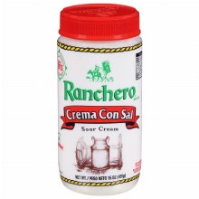 Ranchera Crema Con Sal 15 Oz