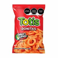 Totis Botana Donitas sabor Chile y Limon 50 Gr