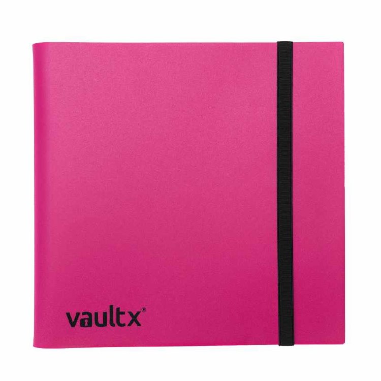 12-Pocket Strap Binder Pink