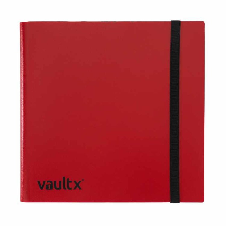 12-Pocket Strap Binder Red