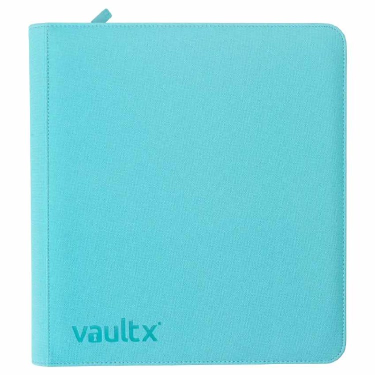 12-Pocket Zip Binder Blue