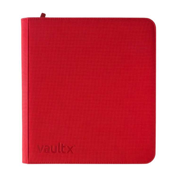 12-Pocket Zip Binder XL Fire Red