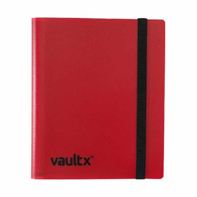 4-Pocket Strap Binder Red