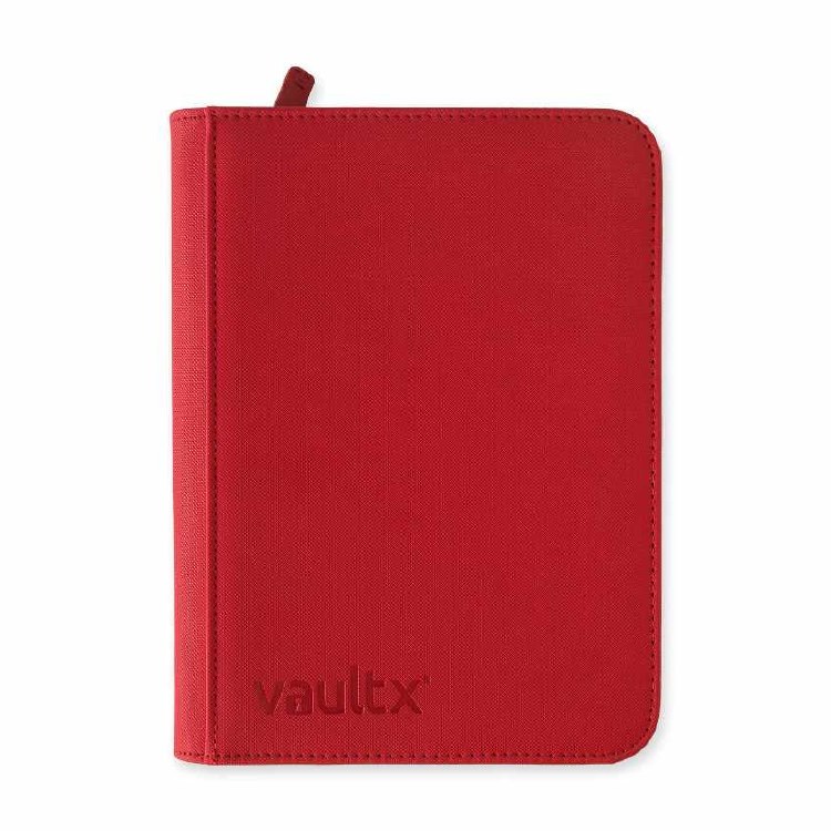 4-Pocket Zip Binder Fire Red