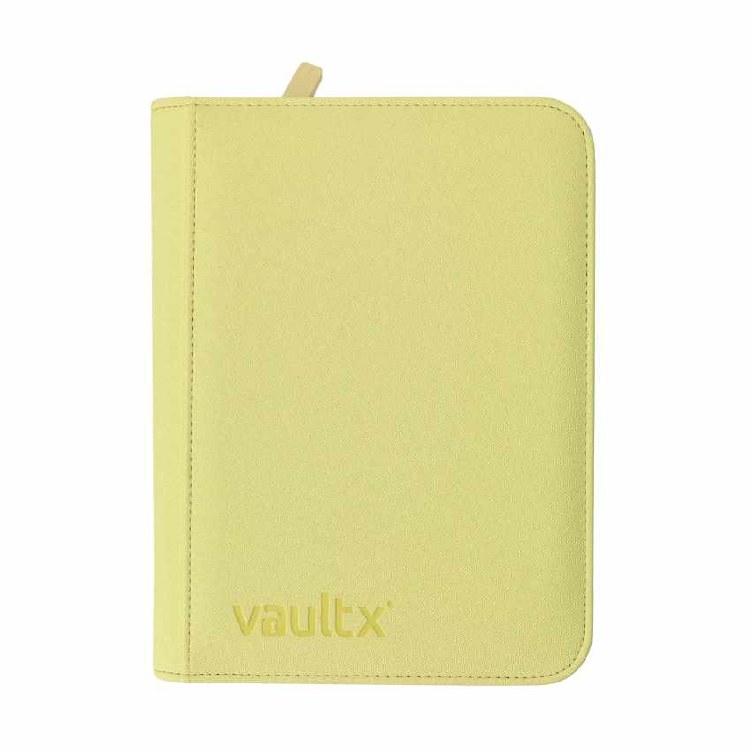 4-Pocket Zip Binder Pastel Yellow