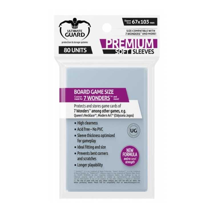 Premium Soft 7 Wonders Sleeves Clear, 67x103 (80ct)